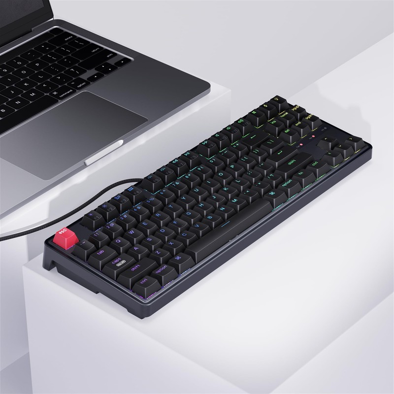 Keychron C3 Pro TKL 80% Wired Mechanical Keyboard, 8K Polling