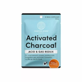 Charcoal House Activated Charcoal 580mg Capsules - 14 Count Sachet Box