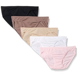 Fruit Of The Loom Women's 5 Pack Microfiber Bikini Panties, Assorted, 8