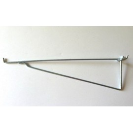 Hillman Brand (8 Pack) 12 Inch Metal Peg Hook Shelf Brackets for 1/8" 1/4" Pegboard & Slatwall