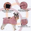 OUOBOB Dog Drying Coat, Dog Coat for Drying Dogs, Pink