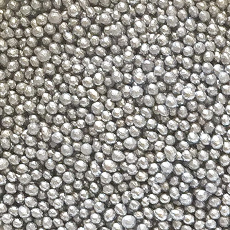 Decora, 2081126 Confezione da 100 G Perline di Zucchero Argentate,