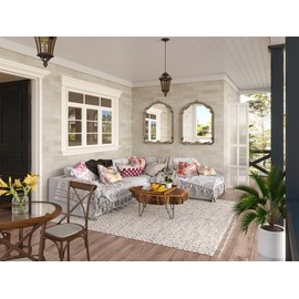 Wiserset Arched Ornate Gold Mirror, 24” x 32” Antique Gold Bathroom Mirror, Scroll Carved Wooden Vintage Wall Mirrors for Vanity, Living Room, Hallway, Fireplace