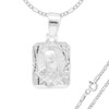 Collar con Medalla de la Virgen de Guadalupe en Plata