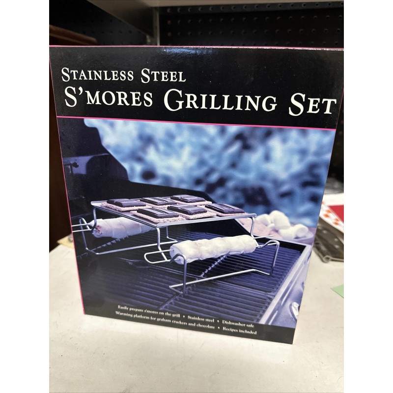 Charcoal Champions Stainless Steel S'mores Maker Grilling Set