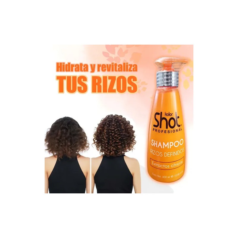 Shampoo Rizos Definidos Sin Sal Con Aceite De Coco Para