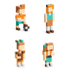 UD_PIXIO Happy Family - 88 Magnetic Blocks in 7 Colors + Free App