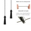 Black 30.48 cm Metal Ceiling Fan Zipper Kit, Decorative Fan