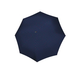 reisenthel Umbrella Pocket Classic - Compact Pocket Umbrella Made from Recycled PET Bottles - With Ergonomic Handle Design, Mixed Dots Red, Compact with polka dot pattern