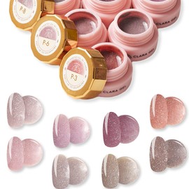 CLARA GEL Gel Nail Premium Color Gel Image Series, Magic Hour, 8 Color Set, UV LED Compatible, 0.1 oz (3 g)