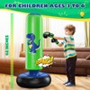 QPAU Inflatable Punching Bag, 48 Inch Stable Inflatable Boxing Bag