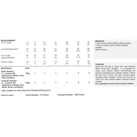 King Cole Baby Christmas Sweaters Comfort DK Knitting Pattern 3804