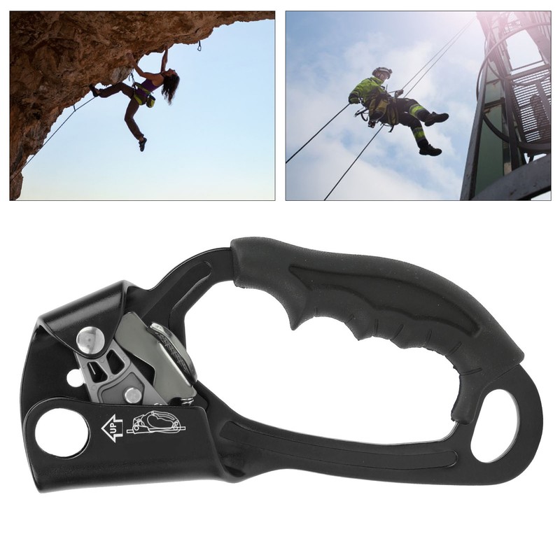 Climbing Hand Ascender Aviation Light Alloy Mountaineering Rock Rappelling Gear