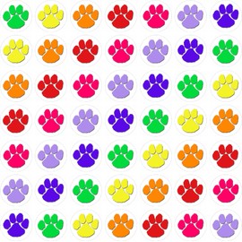 900 Mini Puppy Paw Prints 10mm Spot Reward Stickers for Teachers and Planner Charts