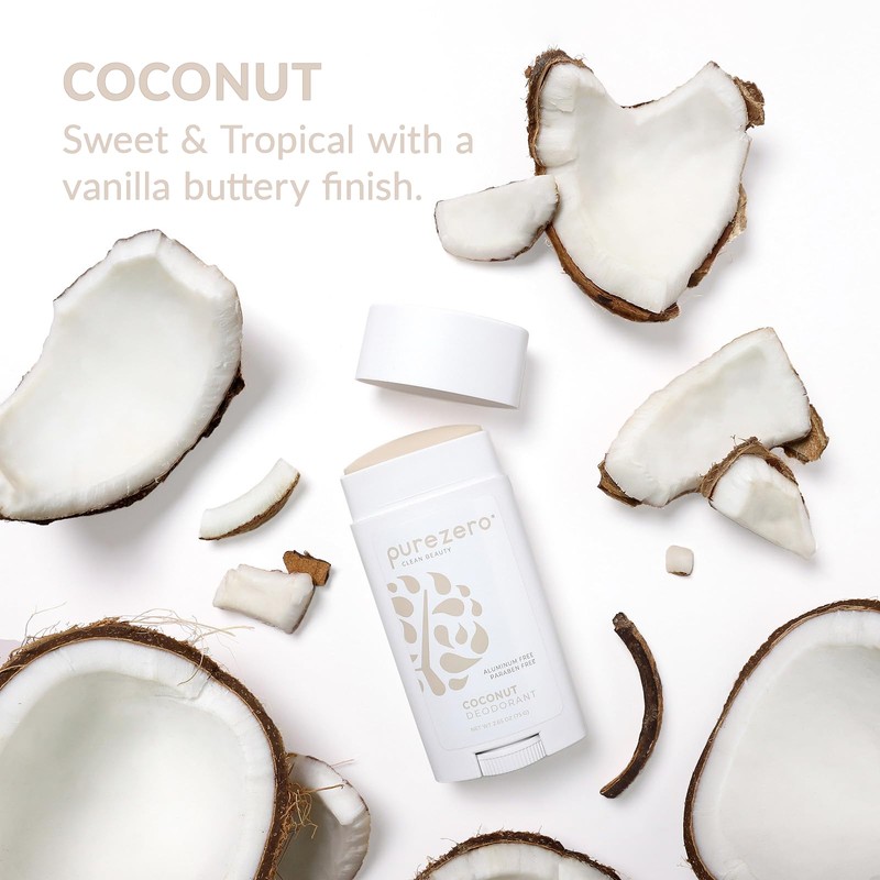 Purezero Deodorant | COCONUT | Aluminum & Paraben Free with