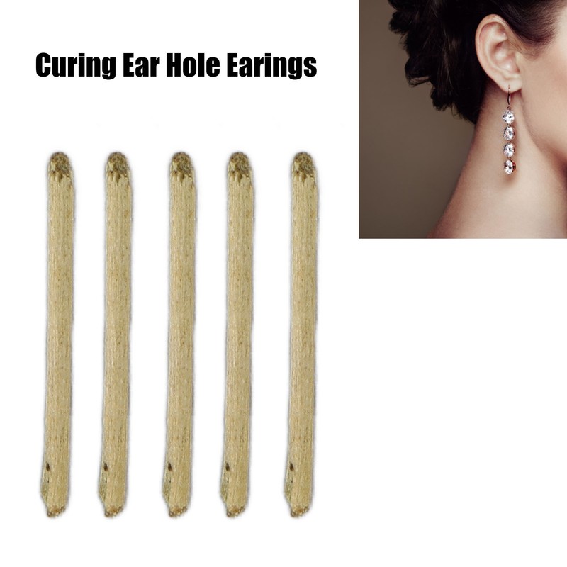 50pcs Tea Stem Stud Earrings Prevent Inflammation Tea Rod Curing