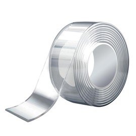 solathree Double Sided Tape, Nano Tape, Super Strong Tape, Magic Tape, Removable, No Glue Residue, Waterproof, Reusable, Washable, Multifunctional, Storage, Floating Storage, Anti-Slip, Earthquake Prevention, Home, School, Office (Length 3.3 ft (1 m) Wid