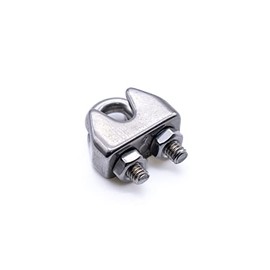 Stainless steel wire rope clamp grip bulldog clip marine grade A4 316 (2mm - 10pcs)