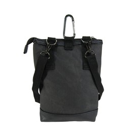 CUBIC CORE 1854 Men's Shoulder Bag, Mini Shoulder Bag, Scissor Bag, Men's Scissor Case with Carabiner, Black