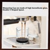 Steviieden Glass Espresso Cup 6 OZ, Double Shots Measuring Cup