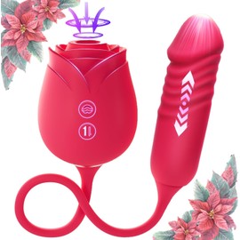 New Enhanced Version 2026 New Red Roses Flower Toy for Women, Whisper-Quiet & Waterproof Design Toys s067