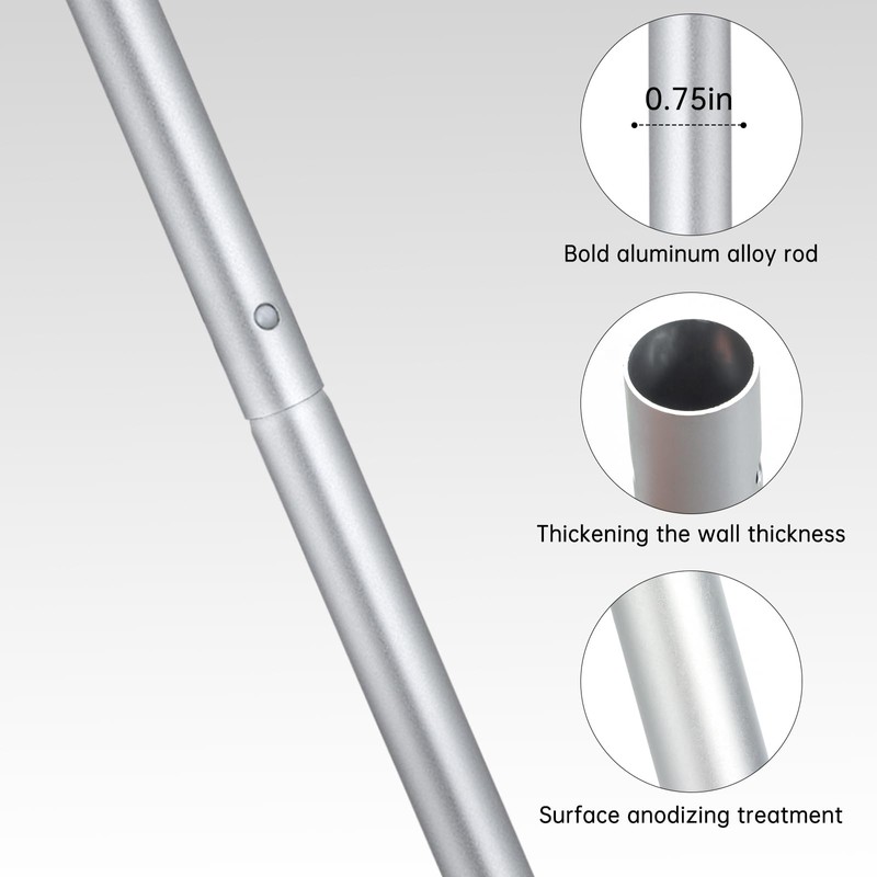 Mop Handle Compatible with Swiffer, Detachable Green Extra Long Mop