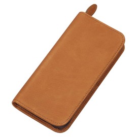 PILOT PSPC01BN Pen Case, Pen Samble, Zipper Pen Case, Brown