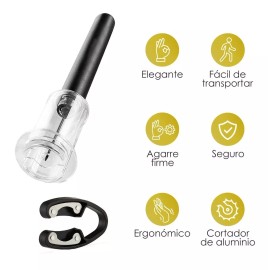 SCABIA Sacacorchos Vino, Abrebotellas De Vino Con Bomba De Presión