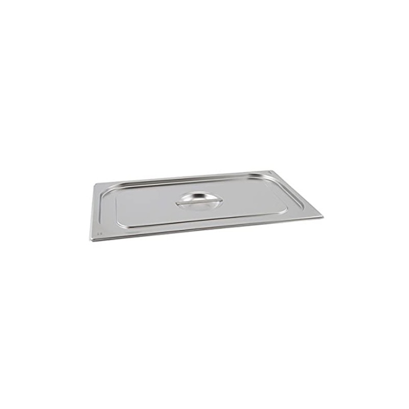 Genware NEV-GN12-LID Stainless Steel Gastronorm Pan with Lid, Size 1/2