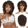 HANNE Dreadlock Wig Short Twist Wigs for Black Women and