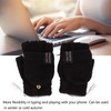 USB Heated Gloves Electric Half Hands Double Sided Heating Warm