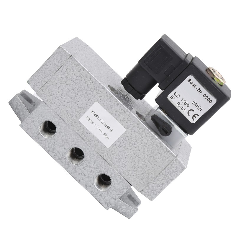 2 Position 5 Way Solenoid Valve Single Electric Control Industrial