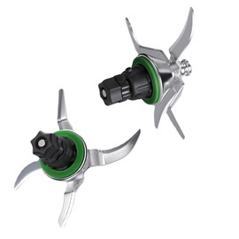 FLAVOR PLUS Stainless Steel Blades/Blade Compatible for THERMOMIX TM5 and TM6 VORWERK Kitchen Robot with Rubber Gasket Included. Food Grade Accessories, THERMOMIX Spare Parts. CEE