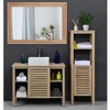 AAZZKANG Rustic Mirrors for Wall Rectangle Wooden Frame Hanging Mirror