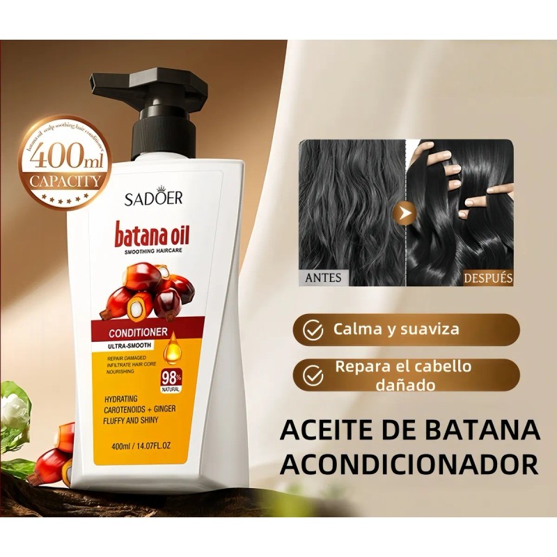 Aceite De Batana Acondicionador Cuidado De Cabello 400ml