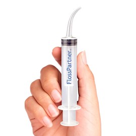 Water Flossing Pick by FlossPartner. Smallest Portable Pocket Size. Cordless Easy Carry Effective Reusable. Teeth Braces Gums Breath. Travel Work School Camping Supplies Survival