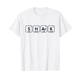 Shark Periodic Table Of Elements White Whale Lover Shark T-Shirt