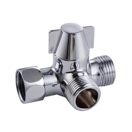 EsiFare Branch Faucet Parts for Bathroom Water Faucet Branch Switching Faucet G1/2 T Shape Water Flow Switching Valve for Shower Head 3-Way Branch Faucet Bathroom Replacement Parts