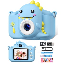 Children's Camera, Gofunly Children's Camera 1080P 2.0 Inch Screen Camera Children with 32GB SD Card Selfie Digital Camera Children Photo Camera Children for 3-12 Years Boys and Girls Christmas Toy