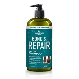 Hair Chemist Bond & Repair Bonding Hair Treatment Argan Shampoo 33.8 oz. | Hair Repair Shampoo For Damaged Hair | Strengthening Bond Repair Shampoo | Paraben Free & Safe for Color Treated Hair