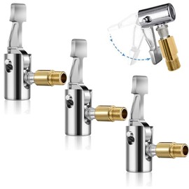 nuluxi Pack of 3 8 mm Car Valve Adapter, Bosch Easy Pump Car Valve Lever Plug Air Pump Adapter Air Chuck Car Valve Adapter Tyre Valve Air Pump Clip Bicycle Valve Adapter for Tyre Valves