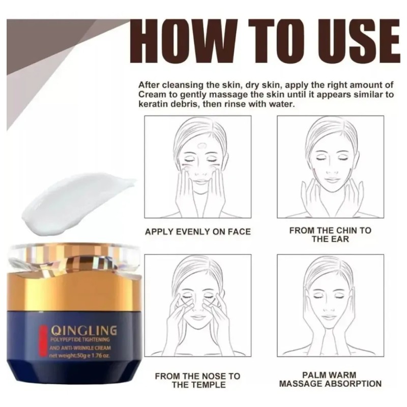 Para Fd Crema Facial Qingling Arrugas Qingling, 1 Ud