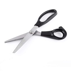 Zigzag Scissors, Dressmaking Pinking Scissors, Fabric Decorative Round/Triangular Edge Dressmaking Scissors Comfort Grips Fabric Pinking Scissors Clipper for Fabric, Paper, Clothing, Sewing (3 mm)