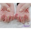  Autumn handmade nail tips ✨ - Short ballerina /