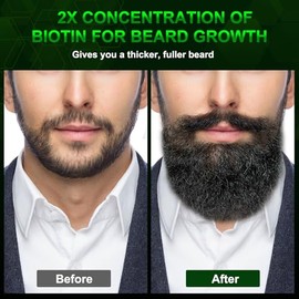 Bálsamo Barba Engrosamiento Biotina Estilos Crecimiento Fortalece Suaviza Barbas Bigotes Cera Acondicionador Natural Manteca Karité Orgánica Aceites