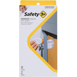 Safety 1st Adhesive Magnetic Lock System, 8 Locks And 2 Keys
