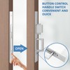 Pocket Door Hardware Mortise Lock with Pull, Privacy Recessed Handle