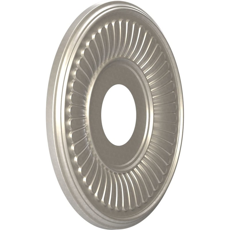 Ekena Millwork CMP13BEBAL Berkshire Thermoformed PVC Ceiling Medallion (Fits Canopies