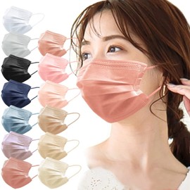 millarouge bpkx Children's Mask, Non-woven Fabric, Color Mask, Complexion Color, Small, Small Face, Normal Size, Disposable Mask, 50 + 1 Piece, Complexion Mask, Soft Mask, Children's Size, Baby Pink, bpkx