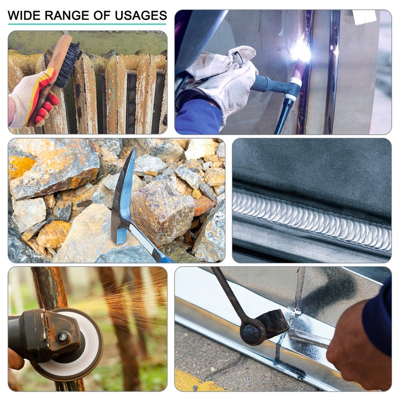 sourcing map 2pcs Welding Chipping Hammer 11.3" Slag Hammer with